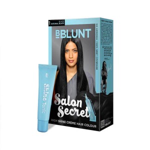 BBlunt Salon Secret High Shine Crème Hair Colour Coffee Natural Black 100g+8ml