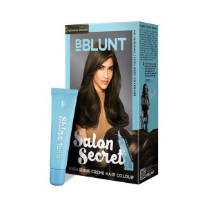 BBlunt Salon Secret High Shine Crème Hair Colour Coffee Natural Brown 100g+8ml