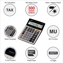 Casio DJ-240D Plus 300 Steps Check and Correct Premium Desktop Calculator 