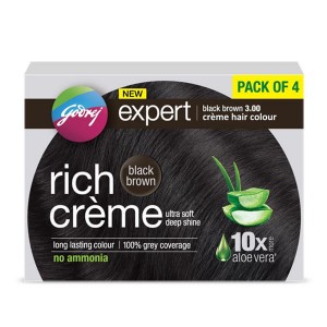 Godrej Expert Rich Crème Black Brown Pack of 4