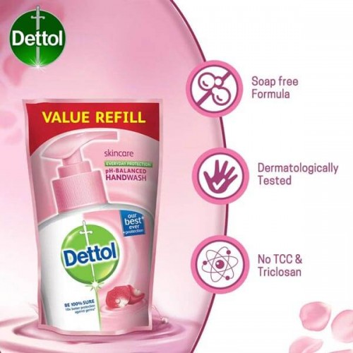Dettol Skincare pH-balanced Hand Wash Pouch 175ml