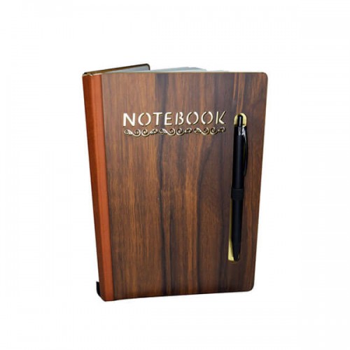 Wooden Notebook with Pen