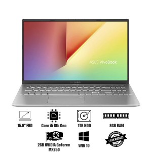 Recertificate Asus VivoBook 15 X512FL-EJ042T i5 8th Gen 8GB|1TB HDD|Win 10|2GB Graphics|15.6 inch Thin and Light Laptop